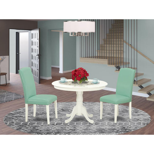 Dining Room Set Linen White HLEN3-LWH-57 By East West Furniture | Dining Sets | Modishstore