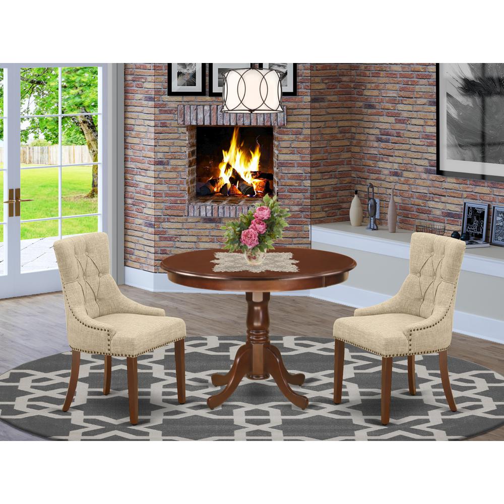 Dining Room Set Mahogany HLFR3-MAH-05 By East West Furniture | Dining Sets | Modishstore