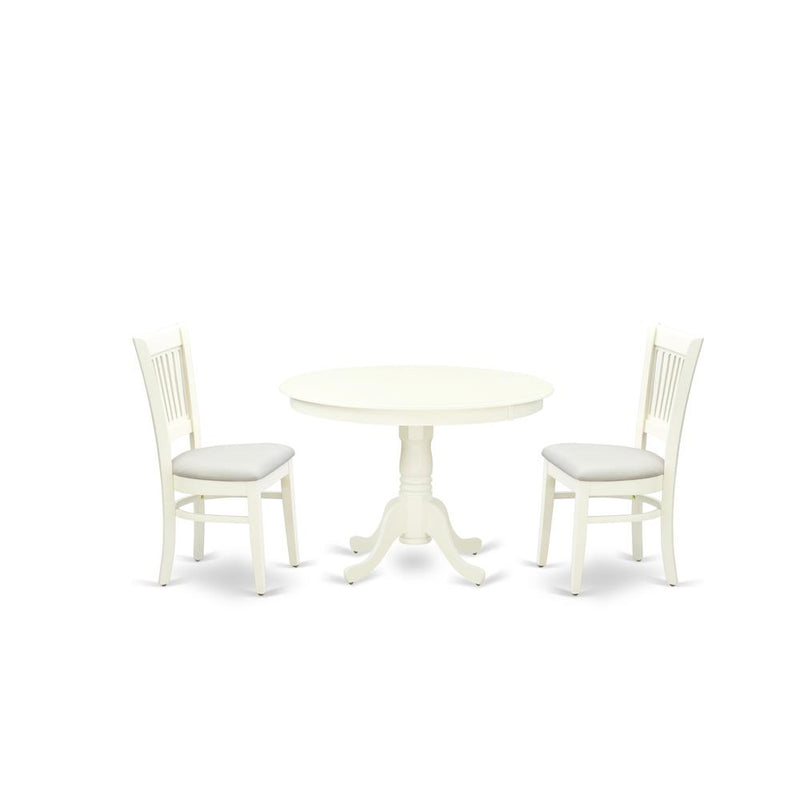 3-Piece Dining Table Set- 2 Kitchen Chairs And Dining Tables By East West Furniture | Dining Sets | Modishstore
