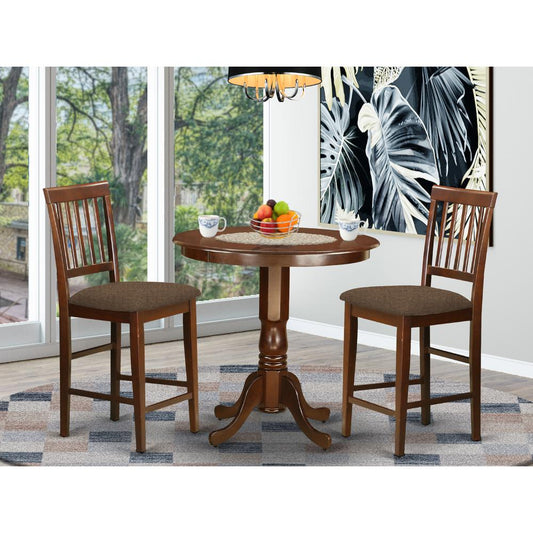 Javn3-Mah-C 3 Pc Dining Counter Height Set - Dining Table And 2 Counter Height Chairs. By East West Furniture | Dining Sets | Modishstore