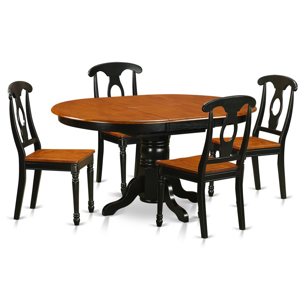 5 Pc Dining Room Set-Oval Dining Table In Conjuction With 4 Dining Chairs. By East West Furniture | Dining Sets | Modishstore - 2