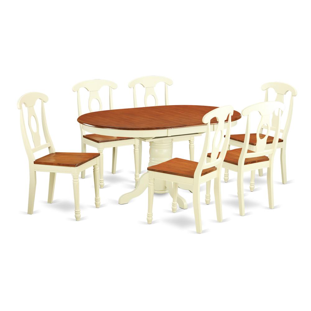 7 Pc Dining Room Set For 6-Oval Dining Table And 6 Dining Chairs By East West Furniture | Dining Sets | Modishstore - 2
