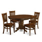 5 Pc Set Kenley Dining Table With A Leaf And 4 Wood Kitchen Chairs By East West Furniture | Dining Sets | Modishstore - 2
