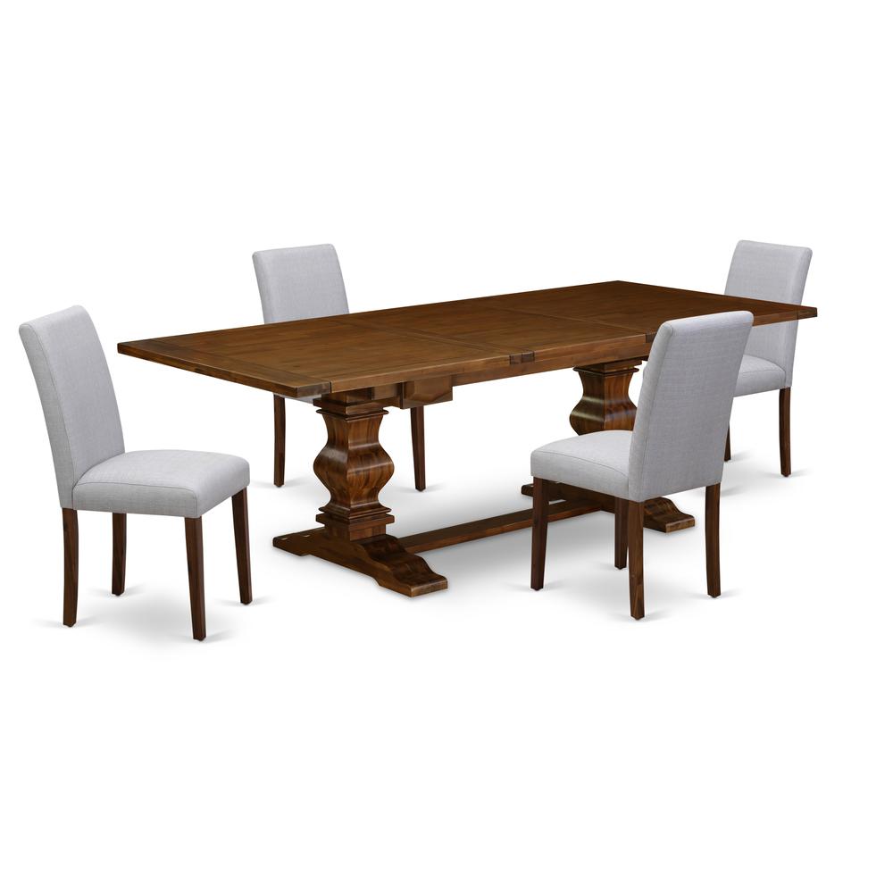 5 Pc Kitchen Table Sets Consists Of A Wood Dining Table And 4 Dining Chairs  By East West Furniture | Dining Sets | Modishstore - 4