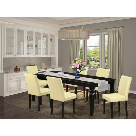 Dining Room Set Black LGAB7 - BLK - 73 By East West Furniture | Dining Sets | Modishstore