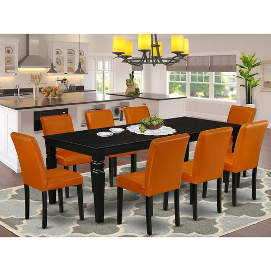 Dining Room Set Black LGAB9-BLK-61 By East West Furniture | Dining Sets | Modishstore
