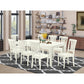 Dining Room Set Linen White LGAV9-LWH-W By East West Furniture | Dining Sets | Modishstore