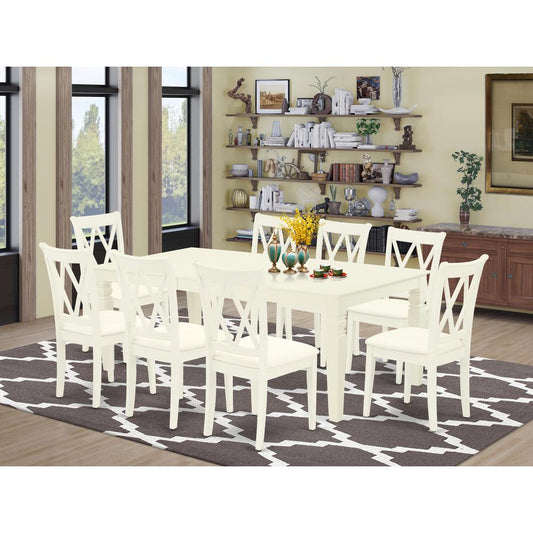 Dining Room Set Linen White LGCL9 - LWH - C By East West Furniture | Dining Sets | Modishstore