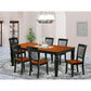 Dining Room Set Black & Cherry LGDA7-BCH-W By East West Furniture | Dining Sets | Modishstore