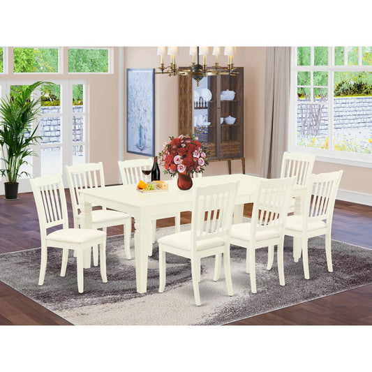 Dining Room Set Linen White LGDA9 - LWH - C By East West Furniture | Dining Sets | Modishstore