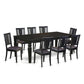 9 Pc Dinette Set With A Dining Table And 8 Leather Dining Chairs In Black By East West Furniture - Lgdu9-Blk-Lc | Dining Sets | Modishstore - 2