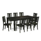 9 Pc Dinette Set With A Dinning Table And 8 Wood Kitchen Chairs In Black By East West Furniture | Dining Sets | Modishstore - 2