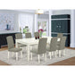 Dining Room Set Linen White LGEN9-LWH-06 By East West Furniture | Dining Sets | Modishstore