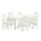 7 Pc Dining Room Set With A Table And 6 Dining Chairs In Linen White By East West Furniture | Dining Sets | Modishstore - 2
