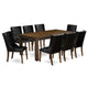 9-Pc Modern Dining Table Set Includes 1 Dining Table And 8 Black Dining Chairs By East West Furniture | Dining Sets | Modishstore
