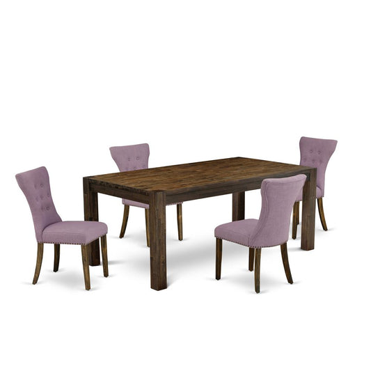 5-Piece Dining Room Set- 4 Dining Chairs And Dining Tables By East West Furniture | Dining Sets | Modishstore