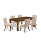7-Piece Dining Room Table Set- 6 Dining Chair And Dining Tables By East West Furniture | Dining Sets | Modishstore - 4