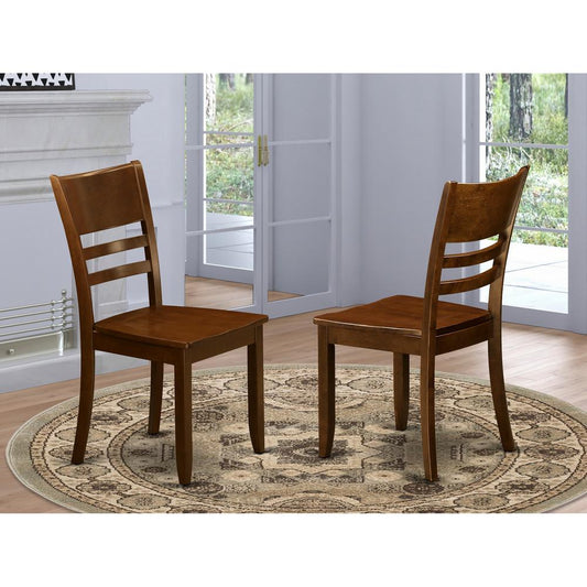 Lynfield Dining Chair With Wood Seat In Espresso Finish, Set Of 2 By East West Furniture | Dining Chairs | Modishstore