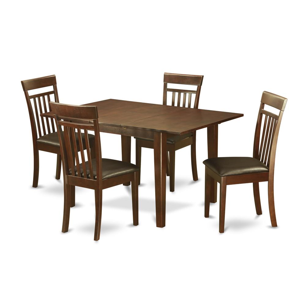 5 Pc Kitchen Dinette Set-Kitchen Tables And 4 Dining Chairs By East West Furniture | Dining Sets | Modishstore - 2