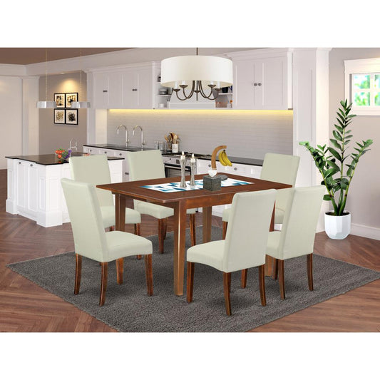 Dining Room Set Mahogany MLDR7-MAH-01 By East West Furniture | Dining Sets | Modishstore