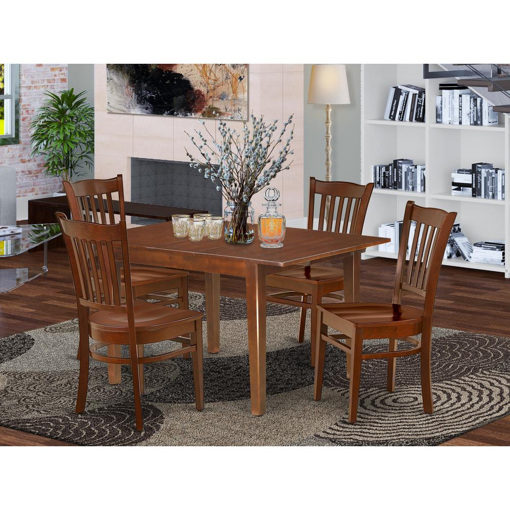 Dining Room Set Mahogany MLGR5-MAH-W By East West Furniture | Dining Sets | Modishstore