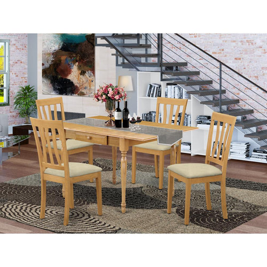 Dining Room Set Oak MZAN5 - OAK - LC By East West Furniture | Dining Sets | Modishstore