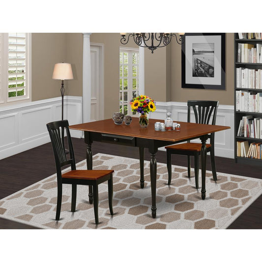 Dining Room Set Black & Cherry MZAV3 - BCH - W By East West Furniture | Dining Sets | Modishstore