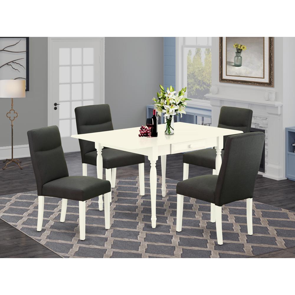 Dining Room Set Linen White MZBE5 - LWH - 20 By East West Furniture | Dining Sets | Modishstore