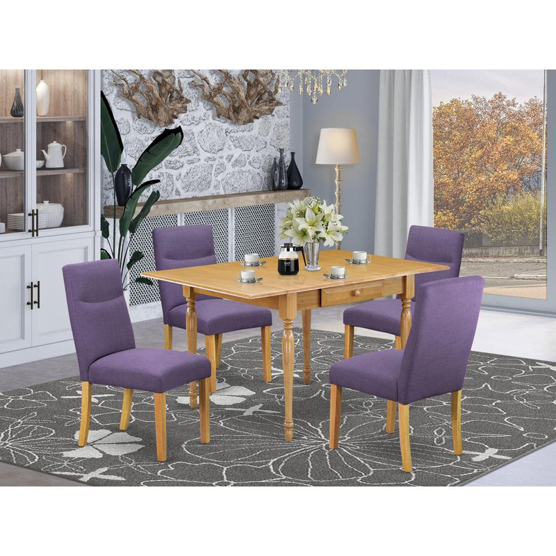 Dining Room Set Oak MZBE5 - OAK - 10 By East West Furniture | Dining Sets | Modishstore