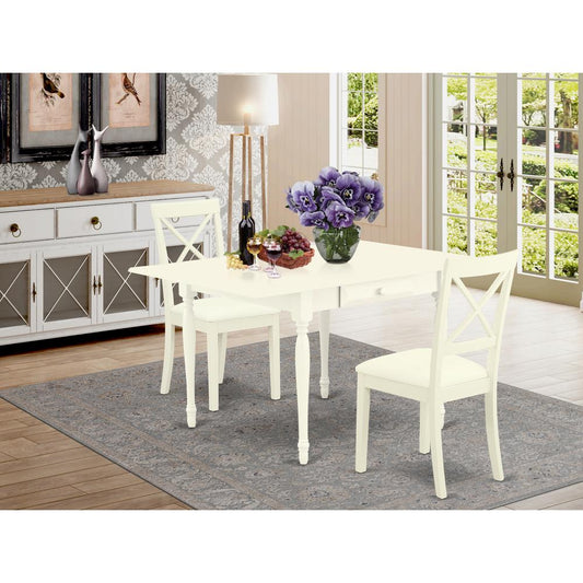 Dining Room Set Linen White MZBO3 - LWH - LC By East West Furniture | Dining Sets | Modishstore