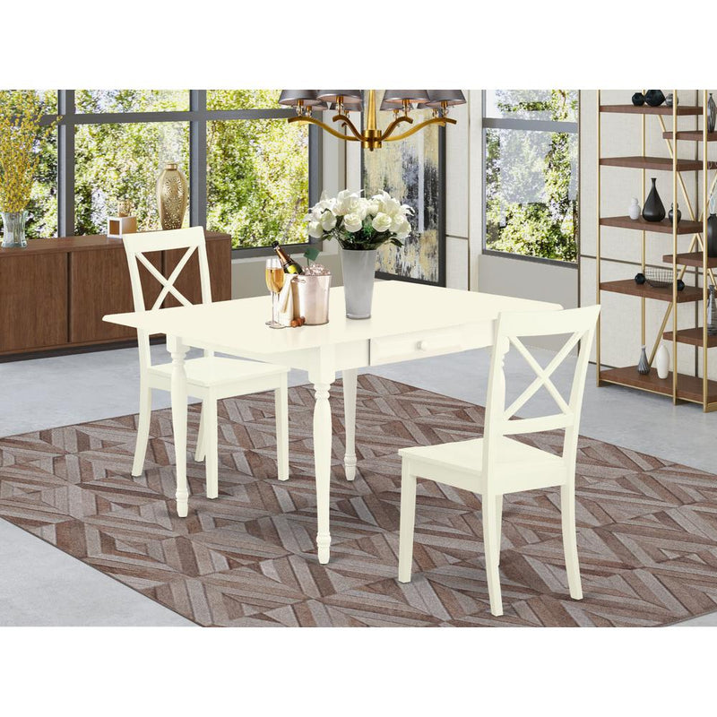 Dining Room Set Linen White MZBO3 - LWH - W By East West Furniture | Dining Sets | Modishstore