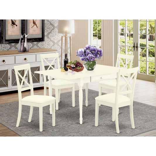 Dining Room Set Linen White MZBO5 - LWH - LC By East West Furniture | Dining Sets | Modishstore