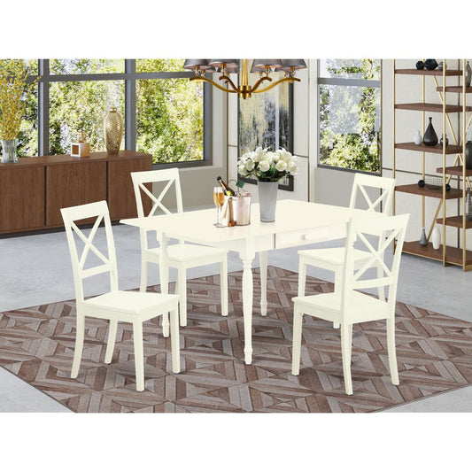 Dining Room Set Linen White MZBO5 - LWH - W By East West Furniture | Dining Sets | Modishstore