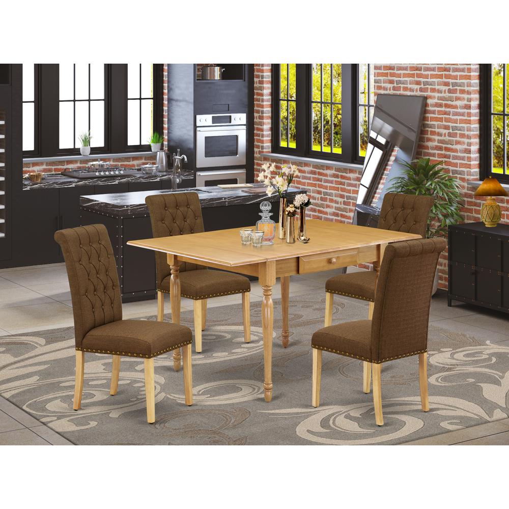 Dining Room Set Oak MZBR5 - OAK - 18 By East West Furniture | Dining Sets | Modishstore