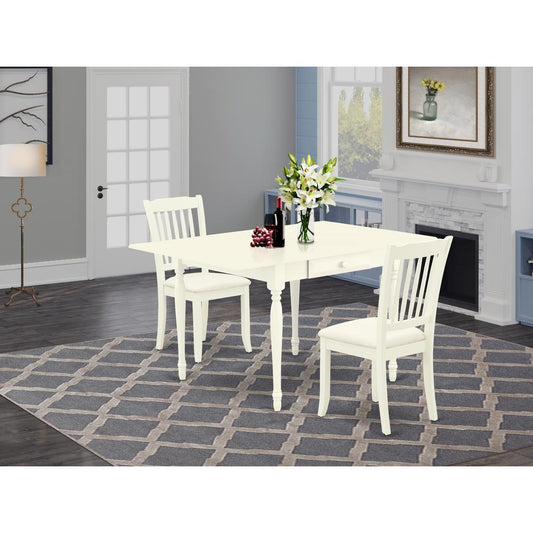 Dining Room Set Linen White MZDA3 - LWH - C By East West Furniture | Dining Sets | Modishstore