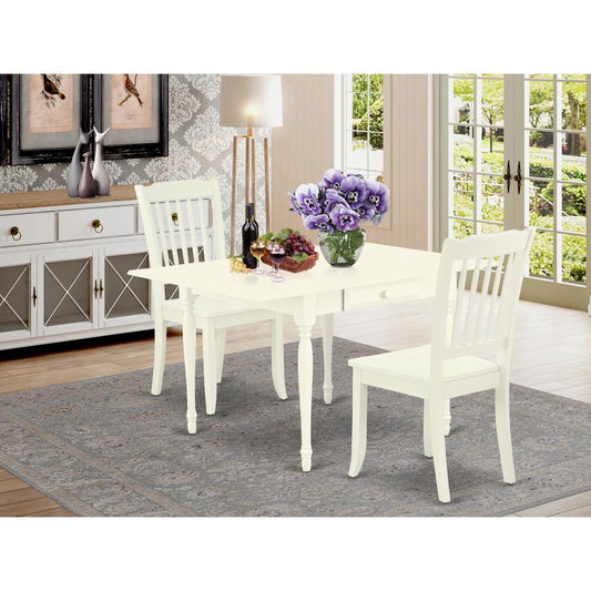 Dining Room Set Linen White MZDA3 - LWH - W By East West Furniture | Dining Sets | Modishstore