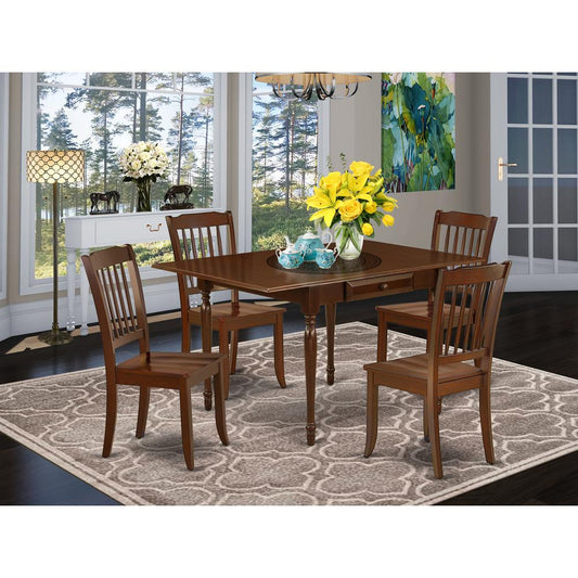 Dining Room Set Mahogany MZDA5 - MAH - W By East West Furniture | Dining Sets | Modishstore
