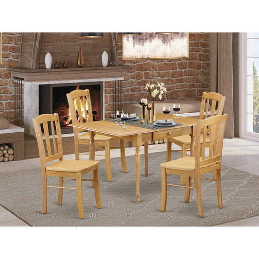Dining Room Set Oak MZDL5 - OAK - W By East West Furniture | Dining Sets | Modishstore