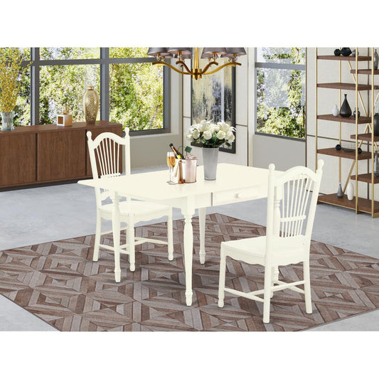 Dining Room Set Linen White MZDO3 - LWH - W By East West Furniture | Dining Sets | Modishstore