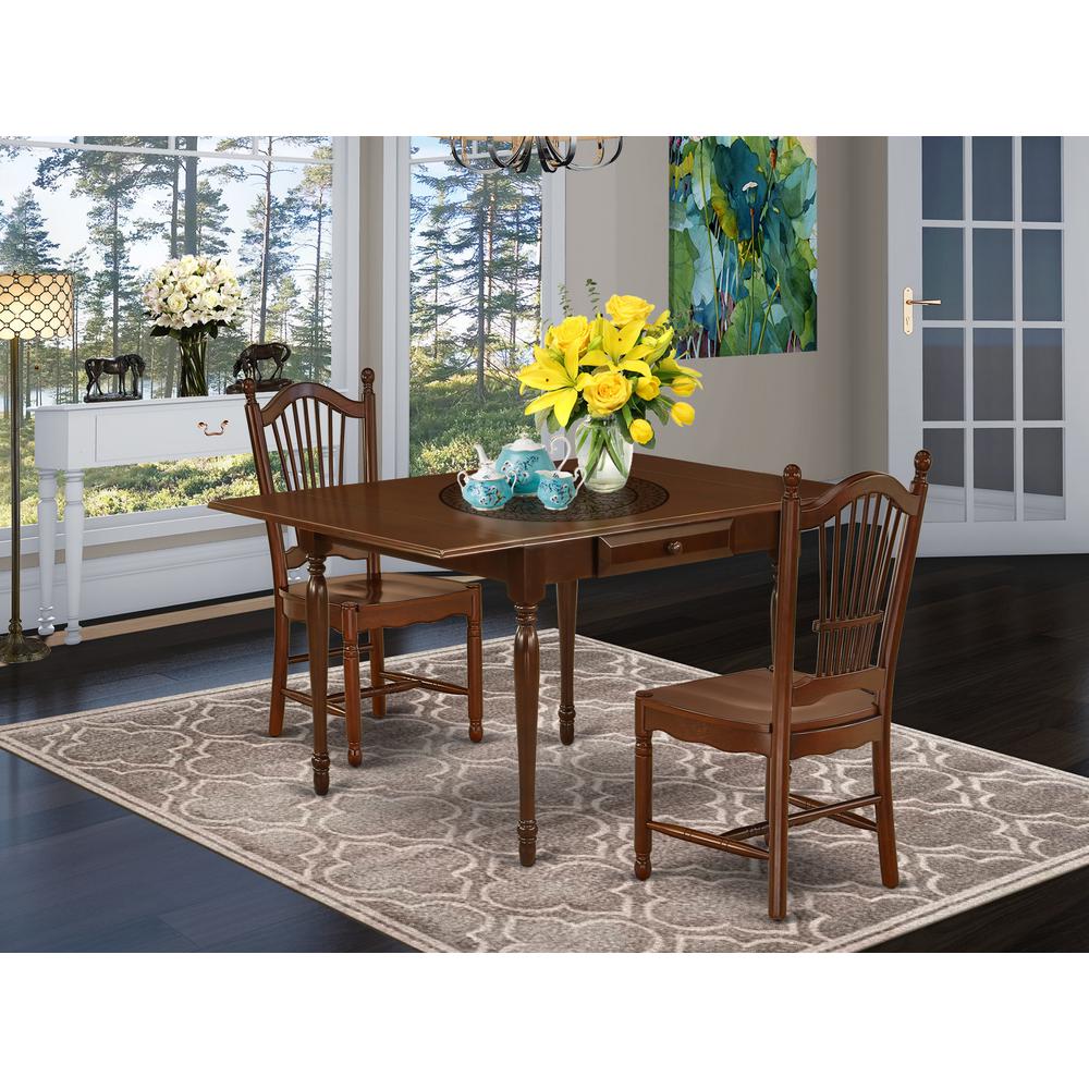 Dining Room Set Mahogany MZDO3 - MAH - W By East West Furniture | Dining Sets | Modishstore