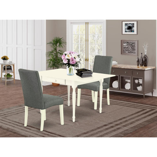 Dining Room Set Linen White MZDR3 - LWH - 07 By East West Furniture | Dining Sets | Modishstore