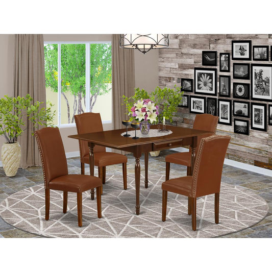 Dining Room Set Mahogany MZEN5 - MAH - 66 By East West Furniture | Dining Sets | Modishstore