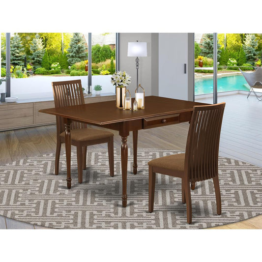 Dining Room Set Mahogany MZIP3 - MAH - C By East West Furniture | Dining Sets | Modishstore