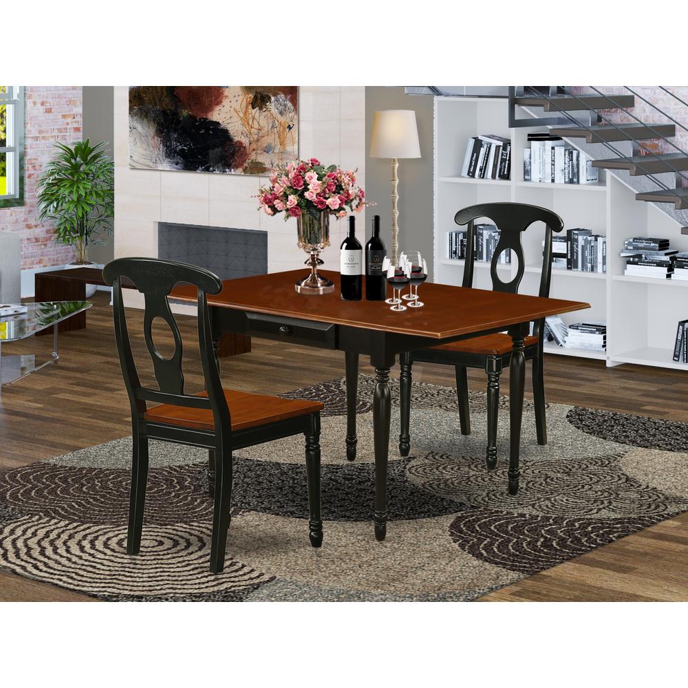 Dining Room Set Black & Cherry MZKE3 - BCH - W By East West Furniture | Dining Sets | Modishstore