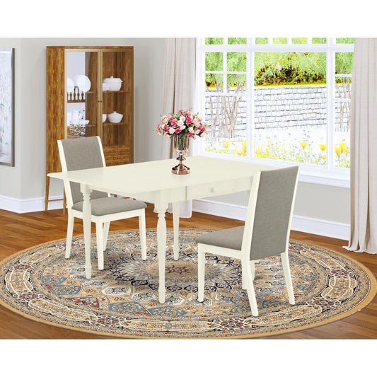 Dining Room Set Linen White MZLA3 - LWH - 06 By East West Furniture | Dining Sets | Modishstore