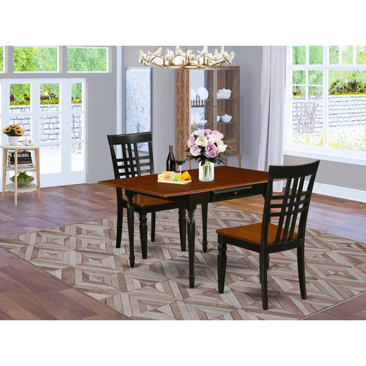 Dining Room Set Black & Cherry MZLG3 - BCH - W By East West Furniture | Dining Sets | Modishstore