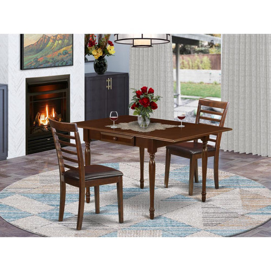 Dining Room Set Mahogany MZML3 - MAH - LC By East West Furniture | Dining Sets | Modishstore