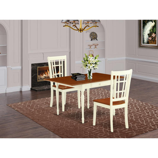 Dining Room Set Buttermilk & Cherry MZNI3 - WHI - W By East West Furniture | Dining Sets | Modishstore