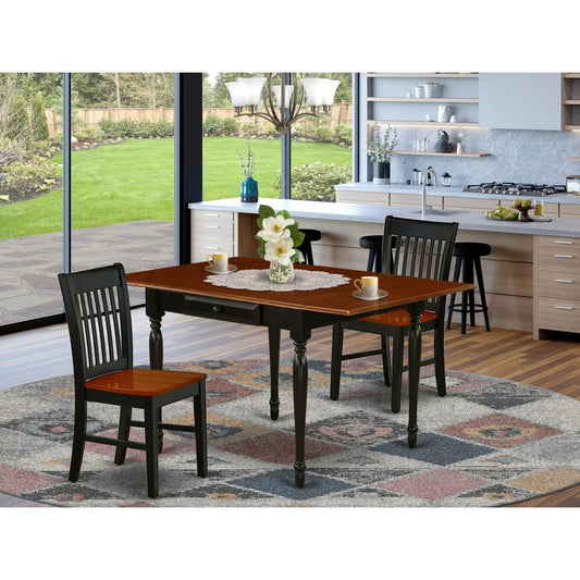 Dining Room Set Black & Cherry MZNO3 - BCH - W By East West Furniture | Dining Sets | Modishstore