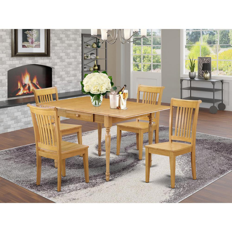 Dining Room Set Oak MZPO5 - OAK - W By East West Furniture | Dining Sets | Modishstore
